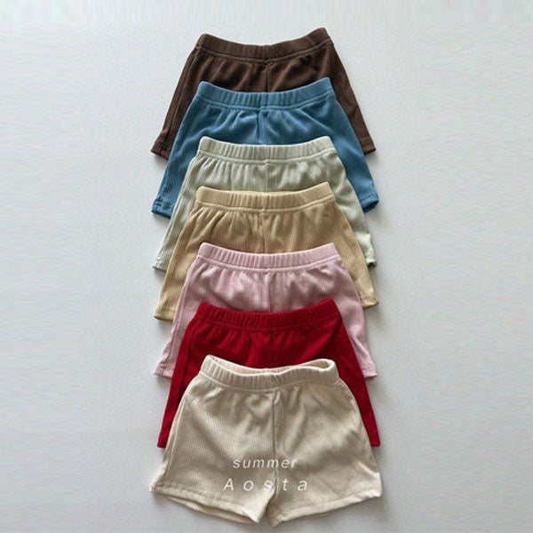 Everyday Shorts Korean infant shorts in ivory made in Korea