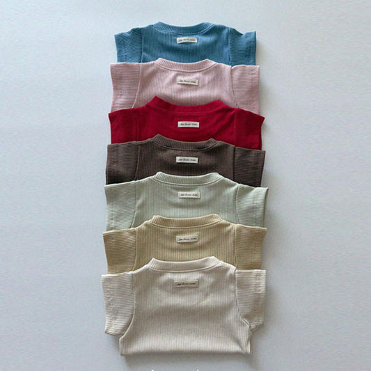 Everyday Tee Korean infant t-shirt in ivory made in Korea
