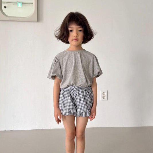 Balloon Tee Korean toddler t-shirt in ecru made in Korea