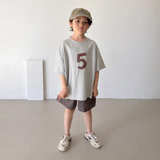 Check Check Shorts Korean toddler shorts in sky blue made in Korea