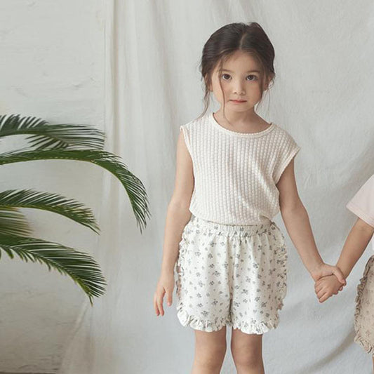 Lulu T-Shirt Korean toddler t-shirt in cream made in Korea