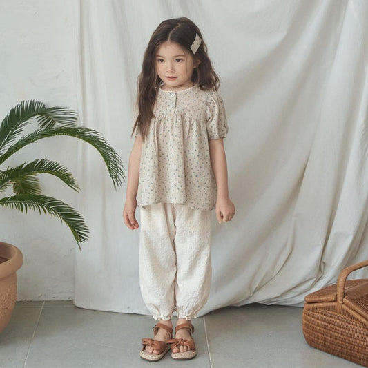 Fobi Pants Korean toddler pants in cream made in Korea