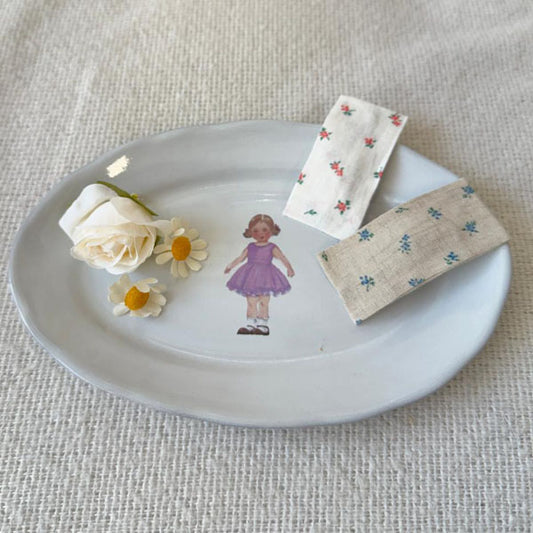 Momo Hair Clip Korean kids hair clip in ivory made in Korea