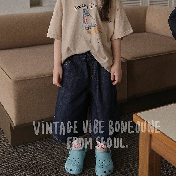 Briang Bermuda Pants Korean toddler pants in denim made in Korea