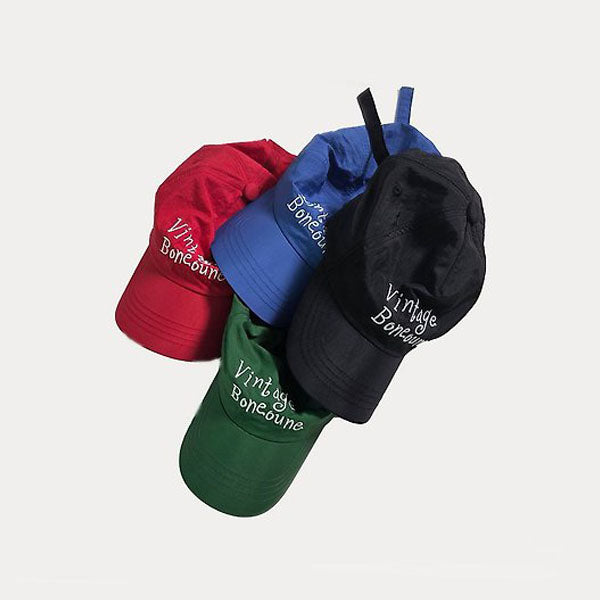 Vintage Nylon Cap Korean kids accessory in blue made in Korea