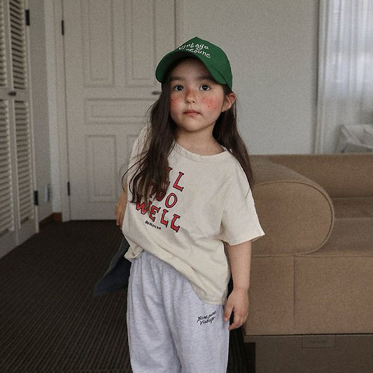 All Too Well Tee Korean toddler t-shirt in vanilla made in Korea