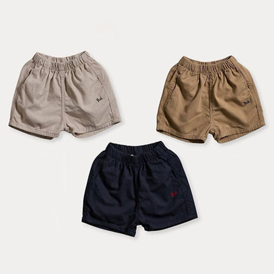 Tommy Cotton Shorts Korean toddler shorts in light beige made in Korea