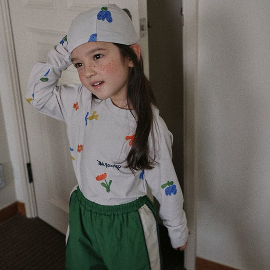 Flari Swim Cap Korean kids accessory in cream made in Korea