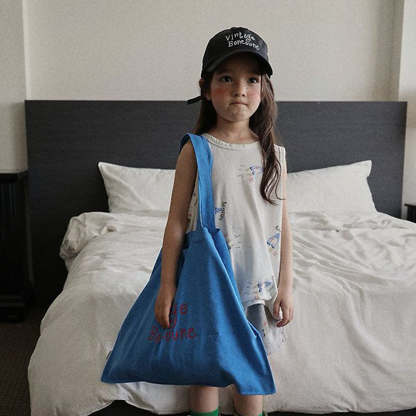 Rocket Sleeveless Tee Korean toddler t-shirt in ivory made in Korea