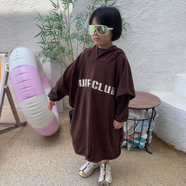 Season Cape Korean toddler accessory in brown made in Korea