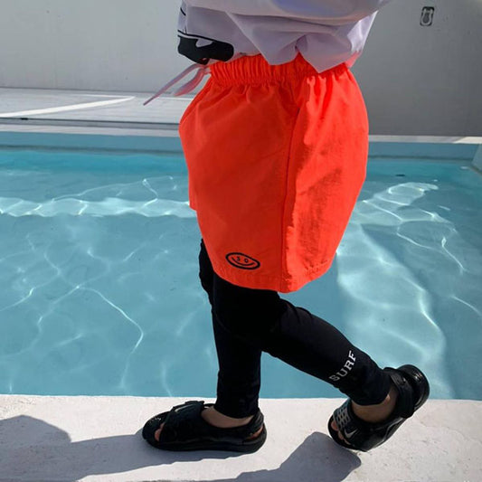 Surf Water Leggings Korean toddler pants in black made in Korea