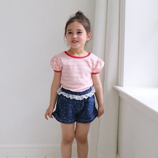Summer Tee Korean toddler t-shirt in pink made in Korea