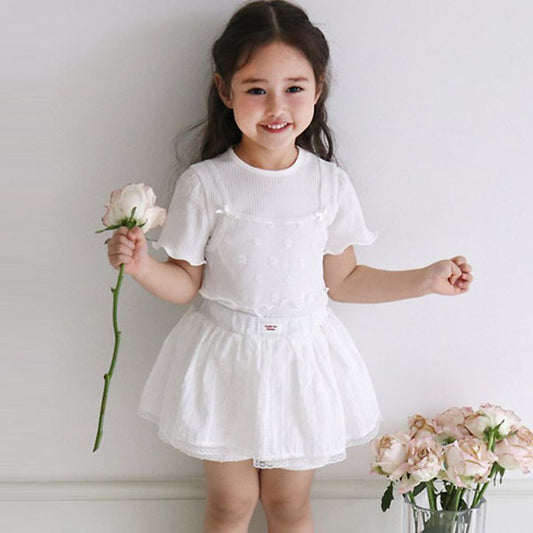Lily Tee Korean toddler t-shirt in pink made in Korea