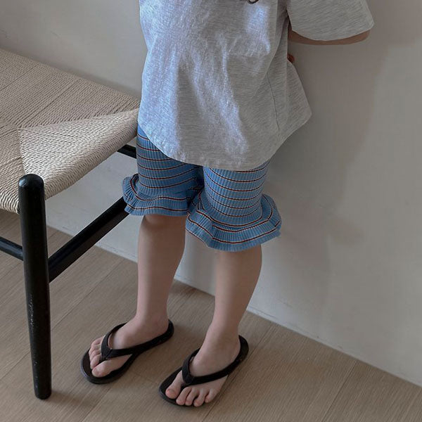 Ruffle Leggings Korean toddler pants in pink made in Korea
