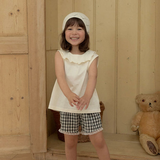 Pretty LD Knit Beanie Korean kids accessory in cream made in Korea