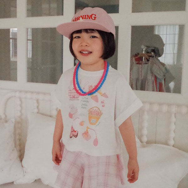 Mary Ann T-Shirt Korean toddler t-shirt in white made in Korea