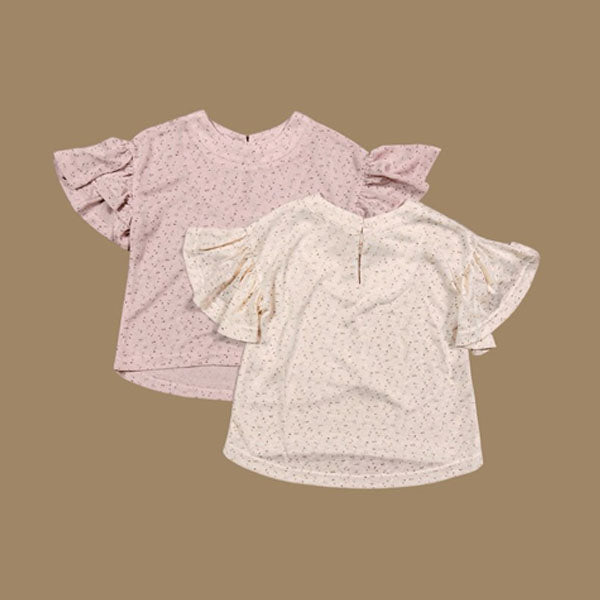 Days Ruffle Tee Korean toddler t-shirt in pink made in Korea
