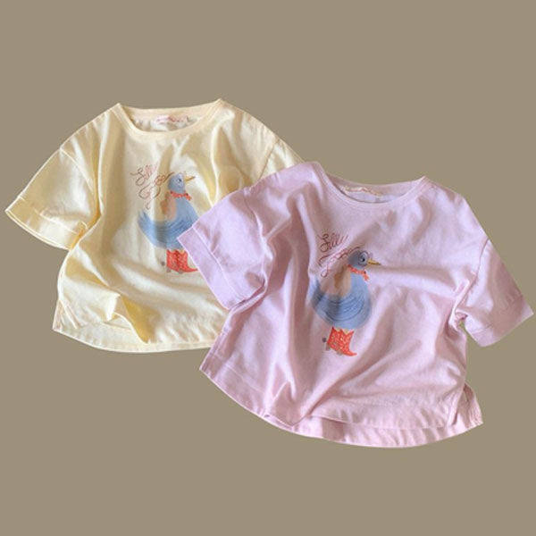 Factory T-Shirt Korean toddler t-shirt in lilac made in Korea