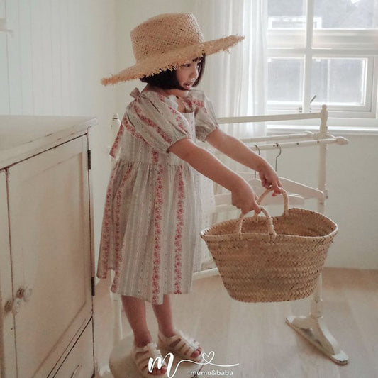 Vintage Dress Korean toddler dress in pink made in Korea