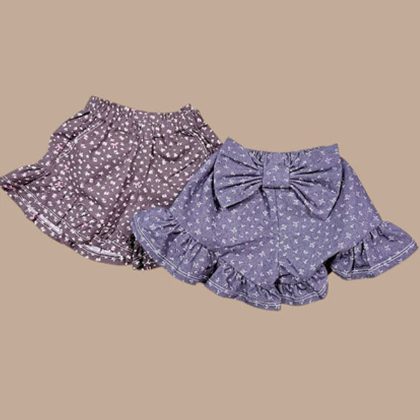 Ribbon Pants Korean toddler pants in brown floral made in Korea