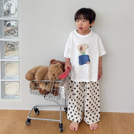Nap Set Korean toddler set in ivory made in Korea