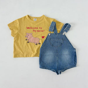 Denim Overalls