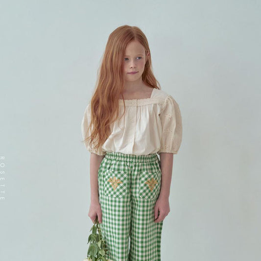 Marang Blouse Korean toddler blouse in ivory made in Korea