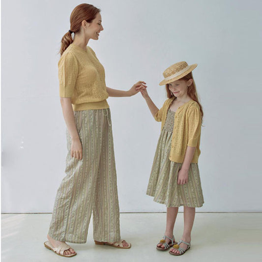 Fore Pants Mom Korean kids pants in beige made in Korea