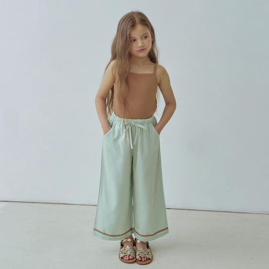 Ocean Pants Korean toddler pants in mint made in Korea