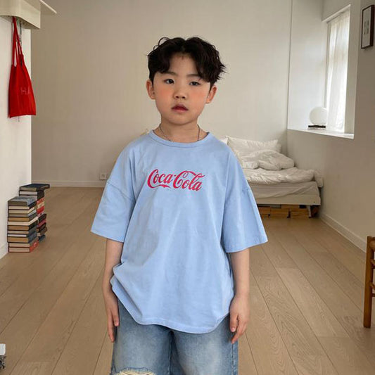 Normal Cola Tee Adult Korean kids t-shirt in black made in Korea