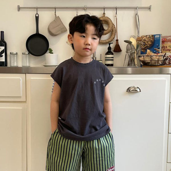 Manista Tank Top Tee Korean toddler t-shirt in white made in Korea