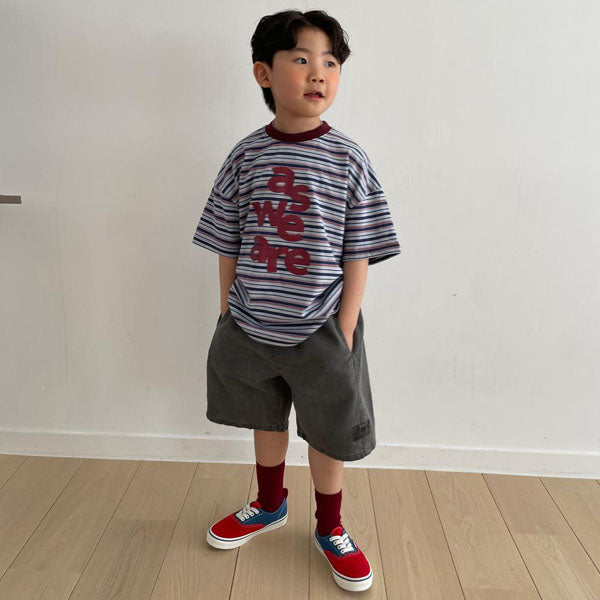 Ex Pigment Pants Korean toddler pants in dark gray made in Korea