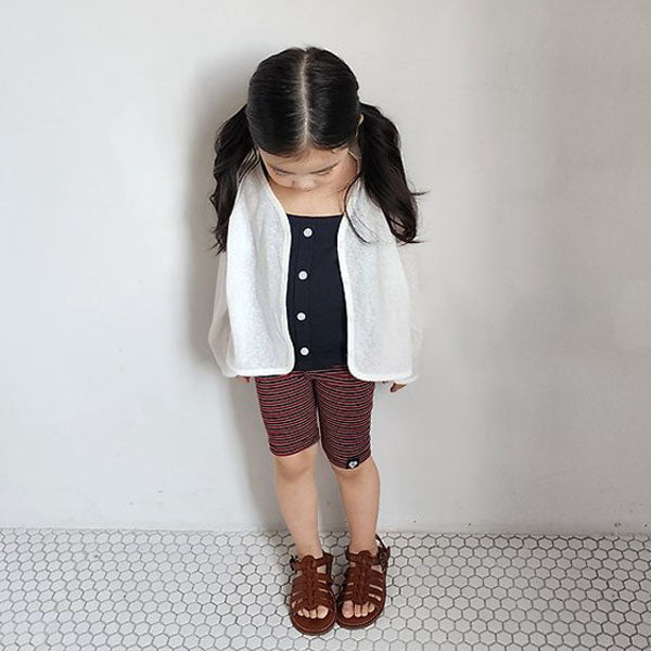 Romy Half Shorts Korean toddler shorts in wine made in Korea