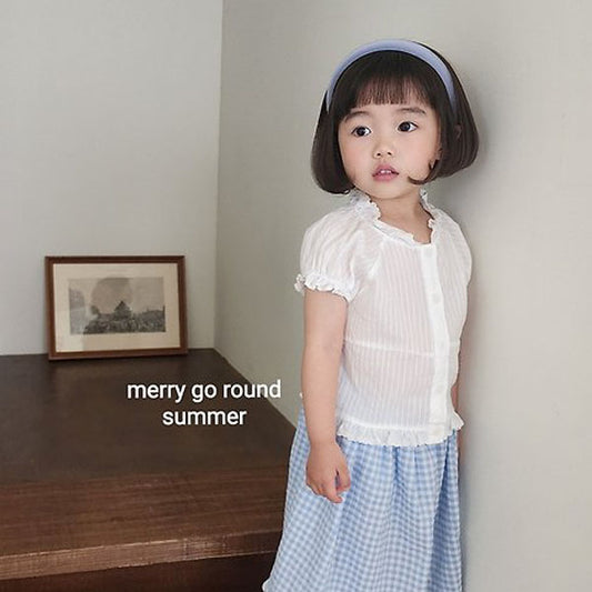 Heidi Lace Blouse Korean toddler blouse in ivory made in Korea