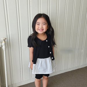 3-Piece Short Sleeve Cardigan Set