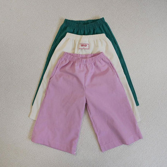 Wide Pants Korean toddler pants in ivory made in Korea