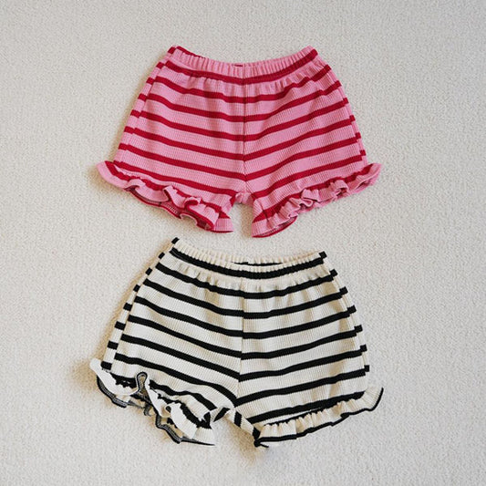 Ruffle Shorts Korean toddler shorts in pink made in Korea