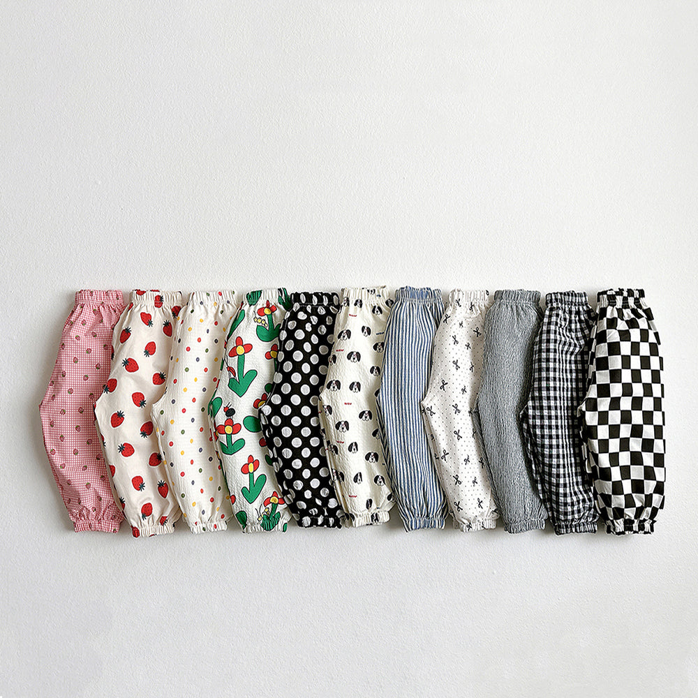 Summer Pattern Balloon-Fit Pants Korean toddler pants in dog made in Korea
