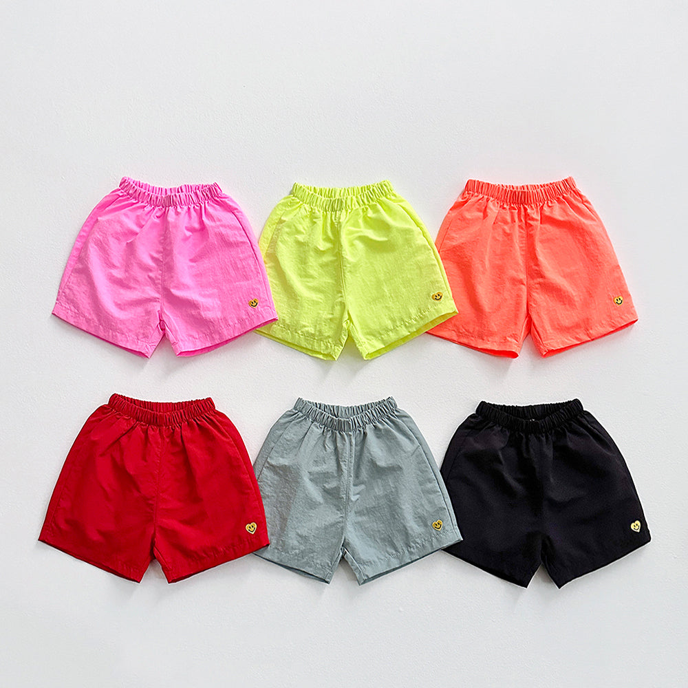 Heart Smile Crisp Pants Korean toddler pants in red made in Korea