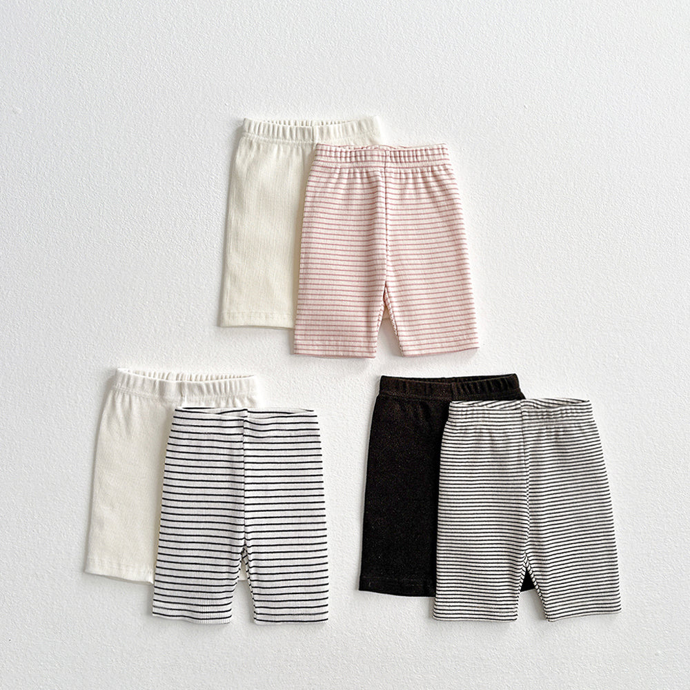 One More Leggings Korean toddler pants in cream pink made in Korea