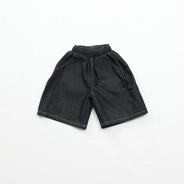Clean Bermuda Pants Korean toddler pants in deep blue made in Korea