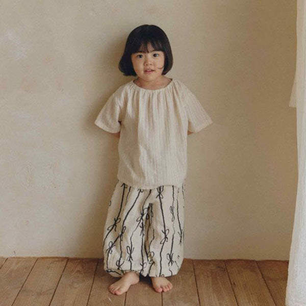 Mumu Pants Korean toddler pants in gray made in Korea
