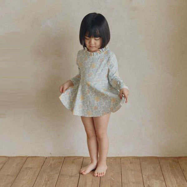 One-Piece Swimsuit Korean toddler swimsuit in floral made in Korea