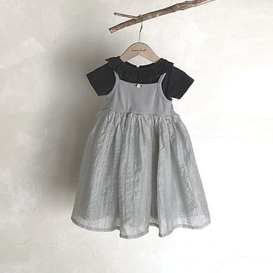 Rose Dress Korean toddler dress in cream made in Korea