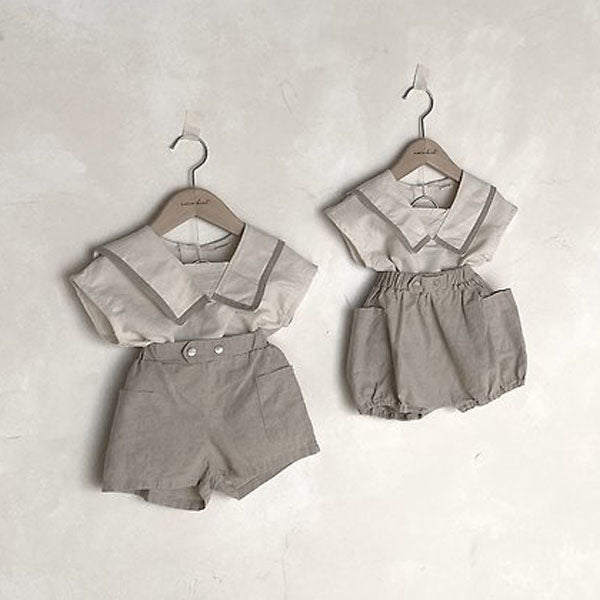 Bebe Ever Blouse Korean infant blouse in cream made in Korea