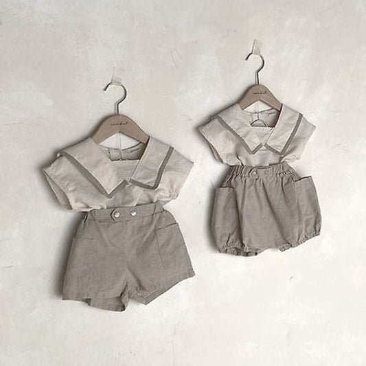 Bebe Ever Blouse Korean infant blouse in cream made in Korea