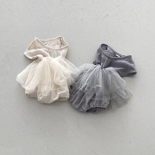 Breeze Bodysuit Korean infant bodysuit in cream made in Korea