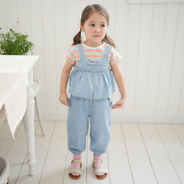 Clio Denim Pants Korean infant pants in denim made in Korea