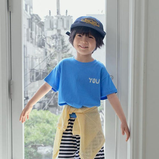 Unlove Tee Korean toddler t-shirt in off white made in Korea