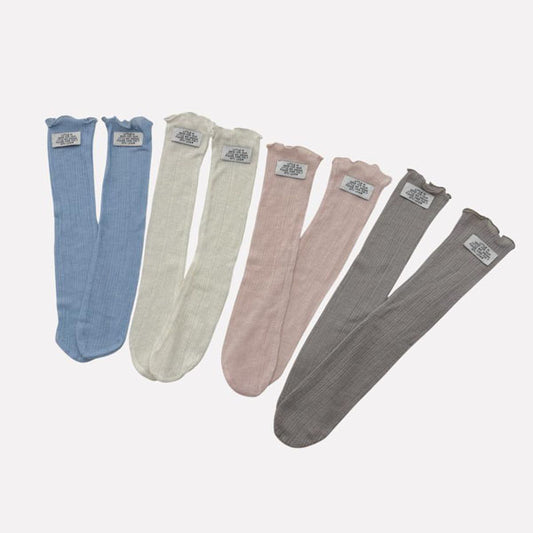 Sis Cool Knee-High Socks Korean toddler accessory in off white made in Korea